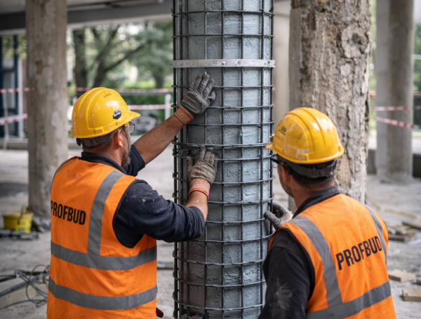 Remont słupów na&nbsp;Uniwersytecie Opolskim